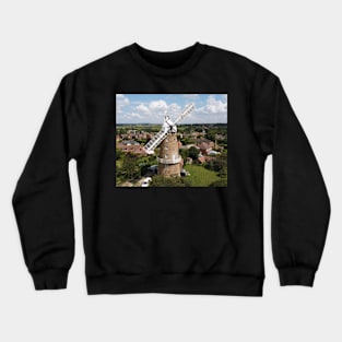 whissendine windmill oakham aeriel view Crewneck Sweatshirt